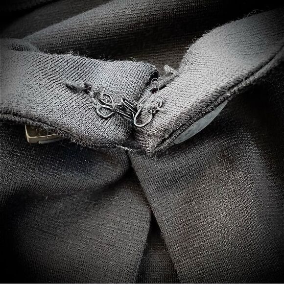 Perception NY Peplum Black Blazer Three Quarter Sleeve Jacket Blazer - Picture 8 of 13